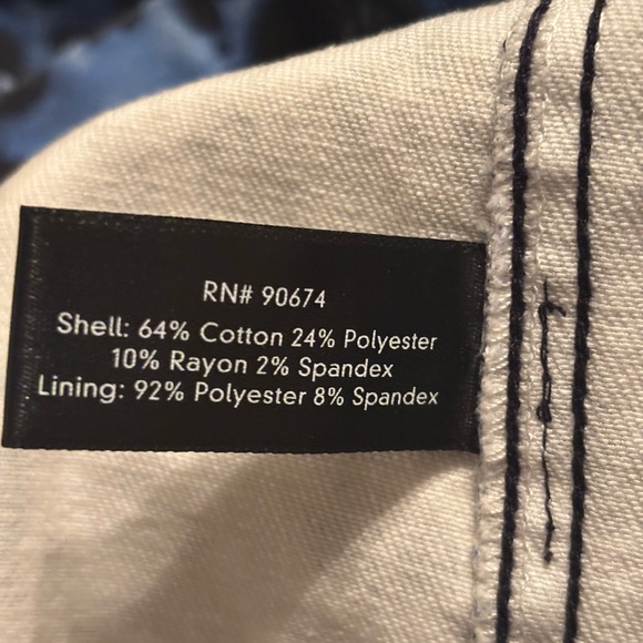 Boston Proper Skort. Print denim.. Size 6. - Picture 7 of 8